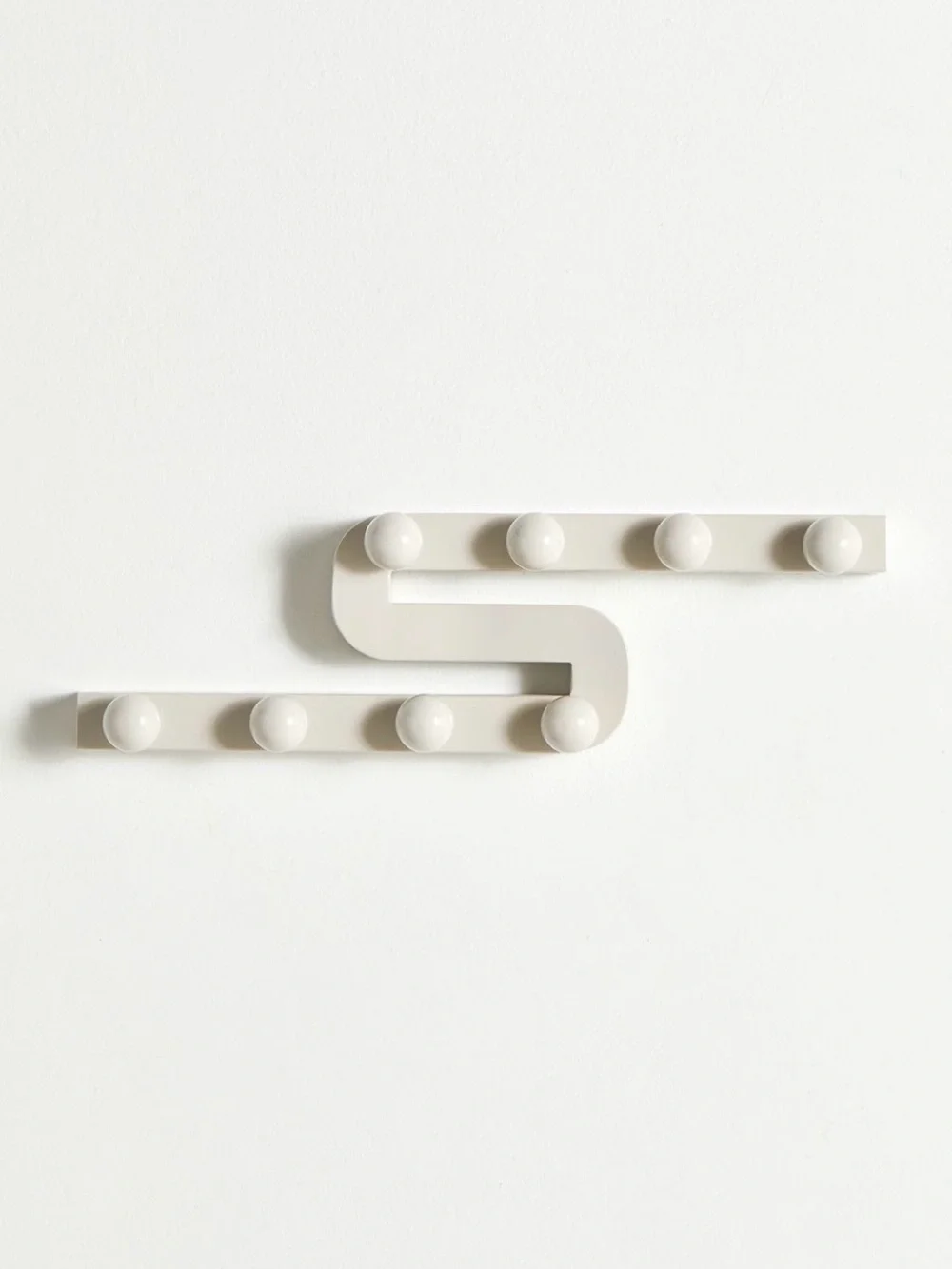 Urban Outfitters Cream S-Shape Wall Hook Rack